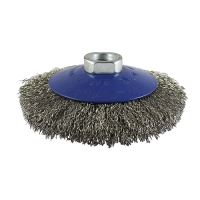 Angle Grinder Bevel Brush Crimped Stainless Steel Timco 115mm