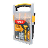 Timco | Solo Chipboard & Woodscrews - Mixed Tray - PZ - Double Countersunk - Yellow