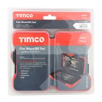 Timco Flat Wood Bit Set 7Pcs
