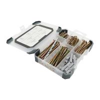 Timco Mixed Tray Screws Plug & Drill Bit Yellow 91 Pieces