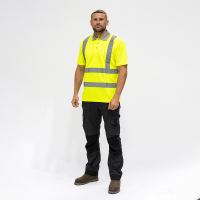 Timco Hi-Visibility Polo Shirt Short Sleeve Yellow