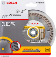 Bosch Diamond Cutting Disc Standard for Universal 115x22.23