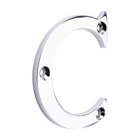 Door Letter C - Polished Chrome 