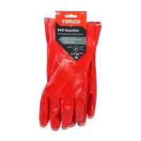 Timco PVC Gauntlets PVC Coated Cotton Interlock