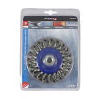 Angle Grinder Wheel Brush - Twisted Knot Stainless Steel | Timco | 115mm
