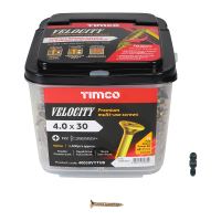 Timco | Velocity Premium Multi-Use Screws - PZ - Double Countersunk - Yellow | Tub