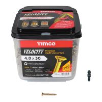 Timco Velocity Premium Multi-Use Screws PZ Yellow Double Countersunk Tub