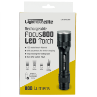Lighthouse Elite | Elite Focus800 Led Torch 800 Lumens | Rechargeable USB