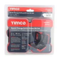 Timco | Driver Bit & Ground Jobber Drill Bit Set 20 Pcs