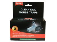 Rentokil Clean Kill Mouse Trap Twin Pack