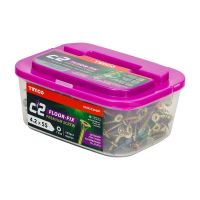 Timco C2 Floor-Fix Premium Flooring & MDF TX Reduced Countersunk Yellow 4.2 x 55