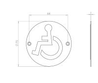 Stainless Steel Disabled Symbol