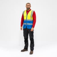 Timco Hi-Visibility Executive Vest Yellow & Blue