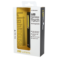 Lighthouse Elite LED Mini Slimline Torch Rechargeable