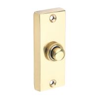 Traditional Door Bell Push | Polished Brass