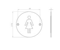 Stainless Steel Female Symbol