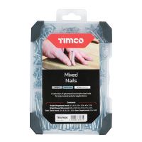 Timco Mixed Tray Nails Galvanised Bright