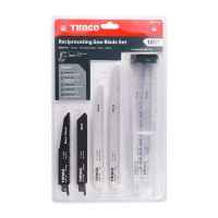 Timco Reciprocating Saw Blade Mixed Set High Carbon Steel & Bi-Metal
