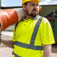 Timco Hi-Visibility Polo Shirt Short Sleeve Yellow
