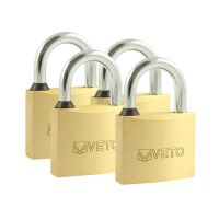 Timco Brass Padlocks Quad Pack