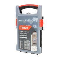 Timco Mixed Cup Square Bolt Grab Pack BZP