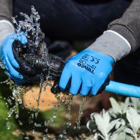 Timco Waterproof Grip Gloves Sandy Nitrile Foam Coated Polyester