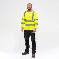 Timco Hi-Visibility Polo Shirt Long Sleeve Yellow