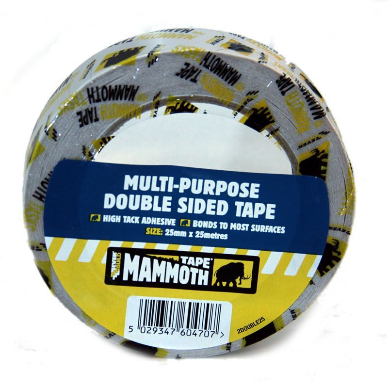 MultiPurpose Double Sided Tape 25MMx25M Everbuild