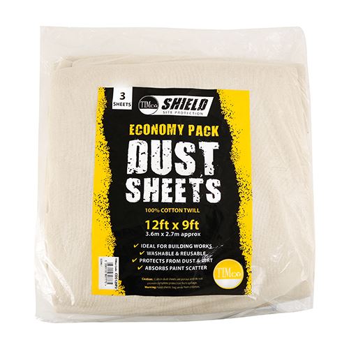 Economy Dust Sheets 12ft x 9ft 3 pack