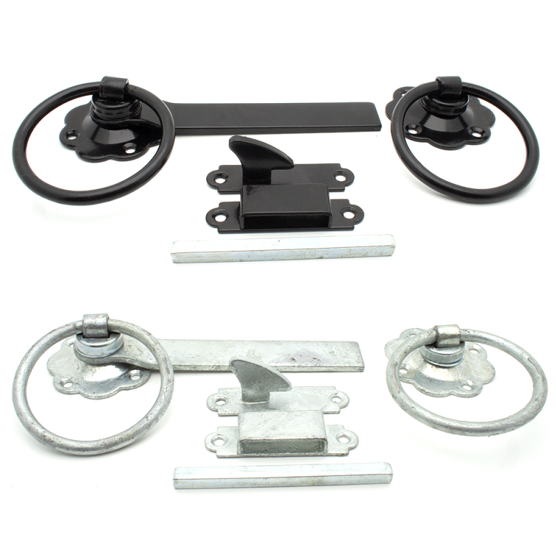 6" Ring Gate Latch EXB / Galvanised Brand Code 1136 Wentin Fasteners