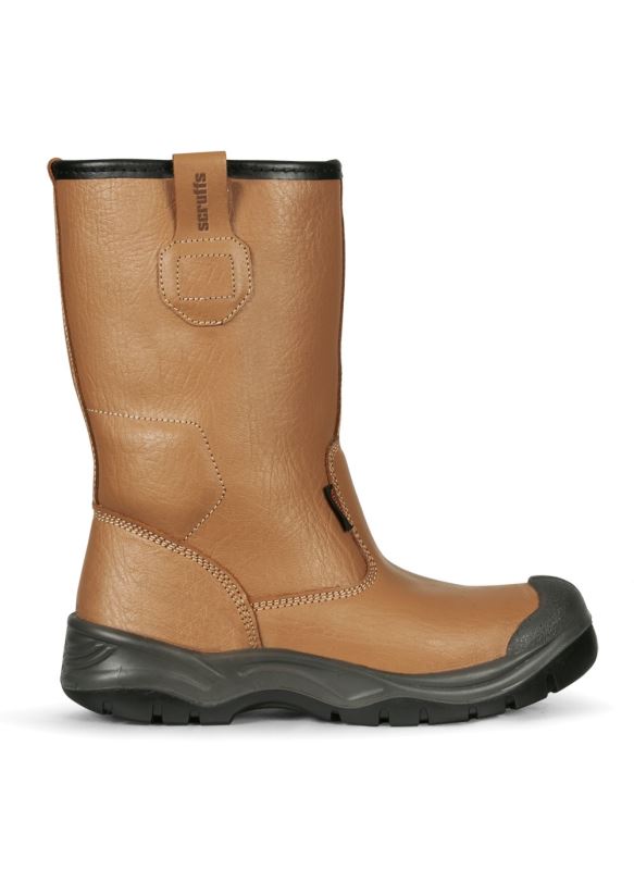 Gravity Rigger Safety Boots Tan Scruffs